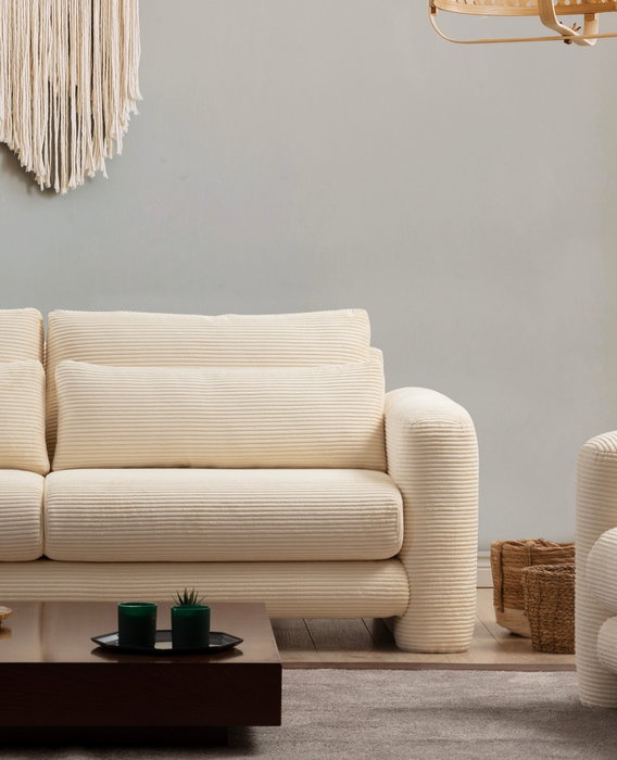 Atelier Del Sofa Lily Beige - Sofá de 2 plazas Atelier Del Sofa Lily Beige - Sofá de 2 plazas
